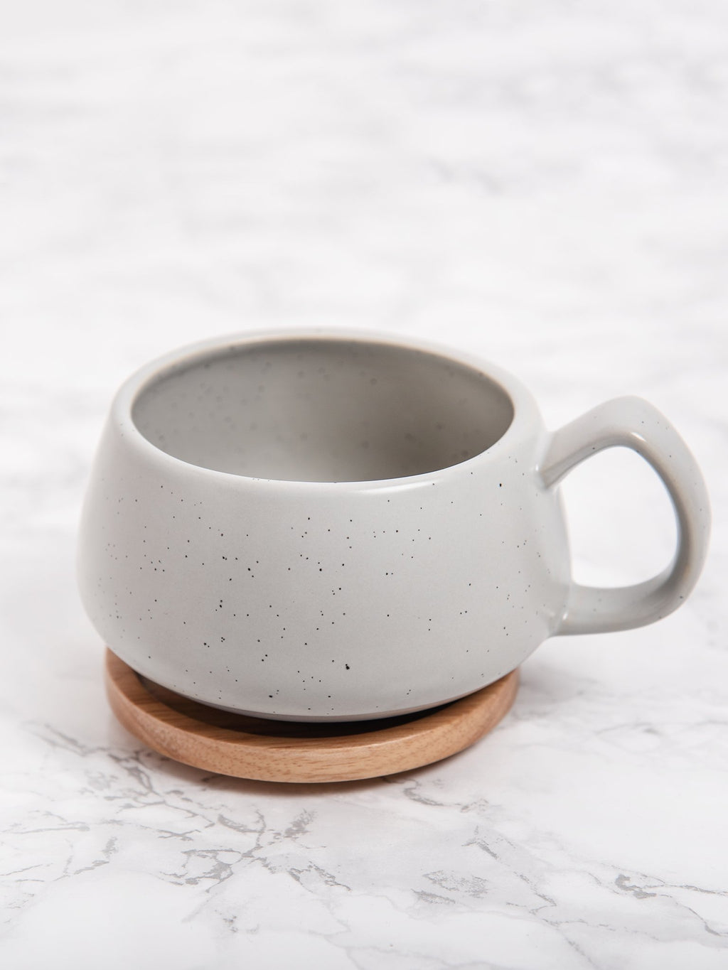 Grey Mug and Coaster