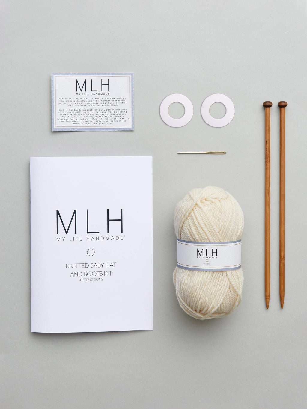 Knitted Baby Hat and Boot Kit
