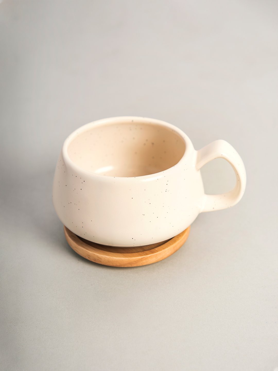 My Life Handmade - Cream Mug and Wooden Coaster
